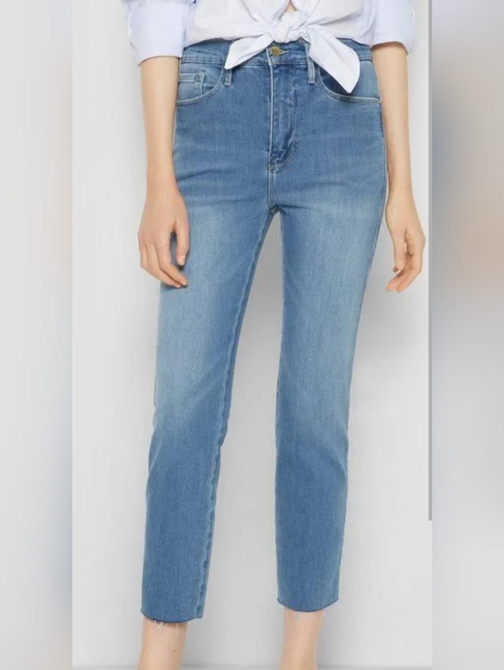 Frame Jeans Le Sylvie Crop | High Stretch |Straight Leg | Size 23